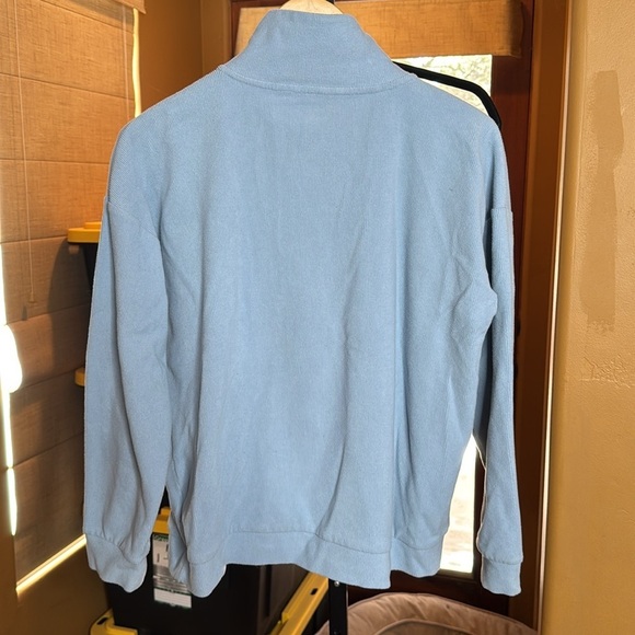 Marc New York Marc Jacob Quarter Zip Ribbed Pullover Jacket Blue Size Medium - Picture 10 of 10